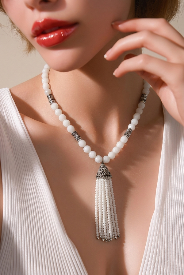 Ivory Elegance Tassel