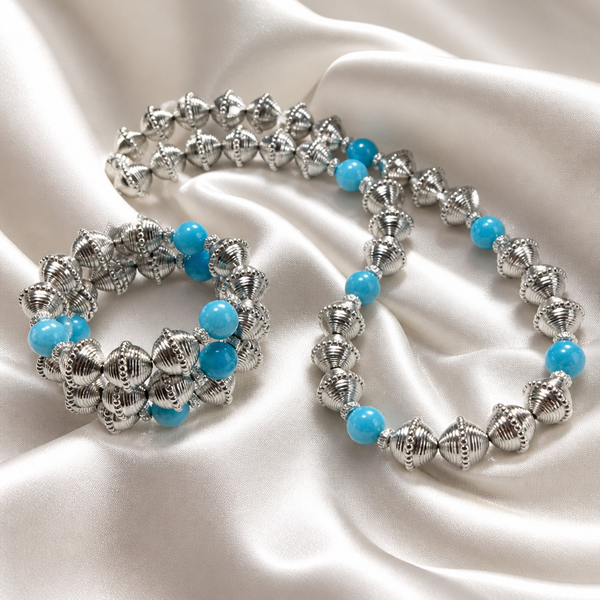 Blue Haven Tide Necklace & Wrap Bracelet