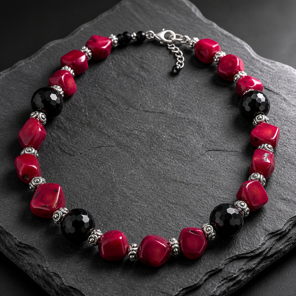 Raspberry Noir Necklace