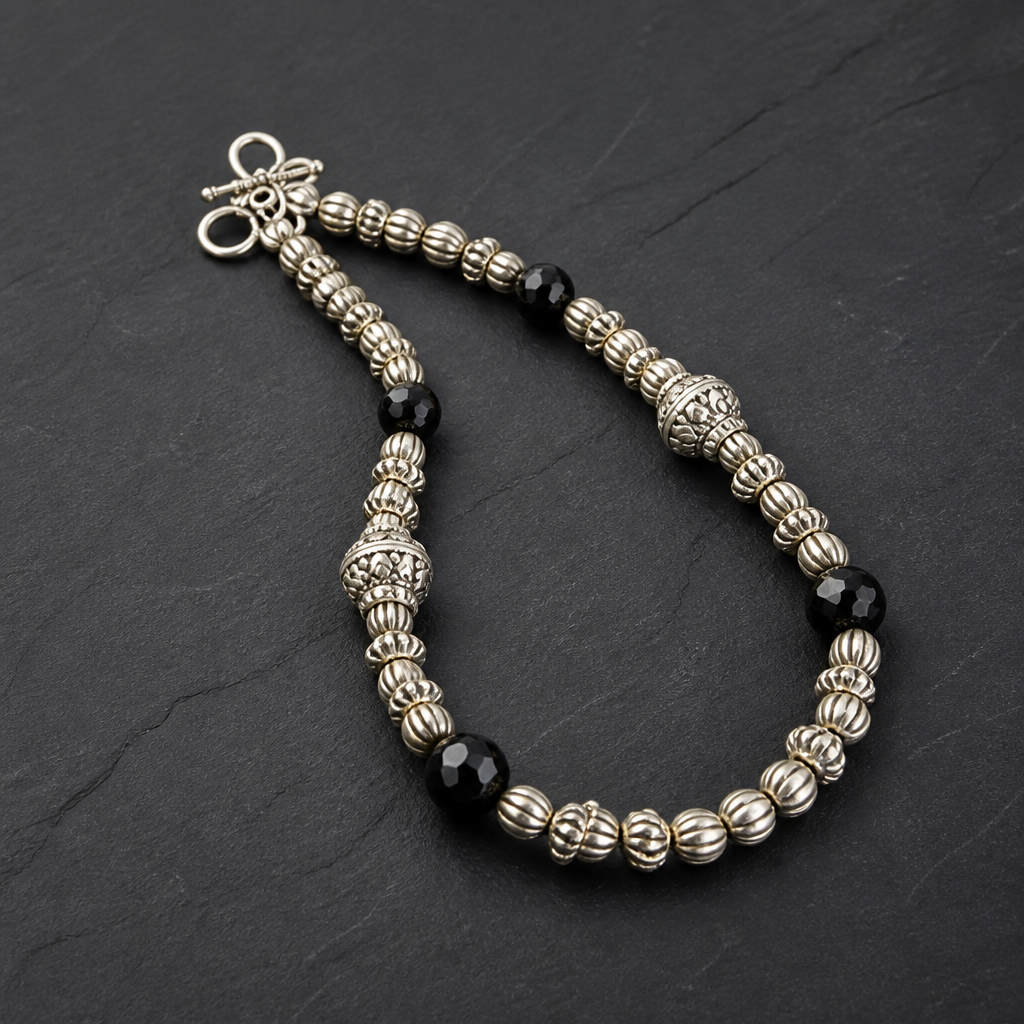 Midnight Silver Necklace