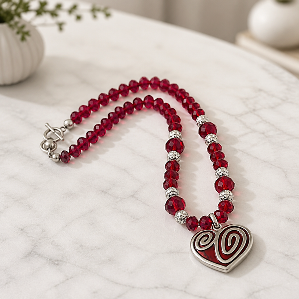 Crimson Heart Necklace