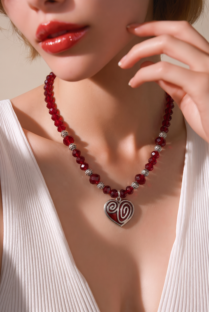 Crimson Heart Necklace