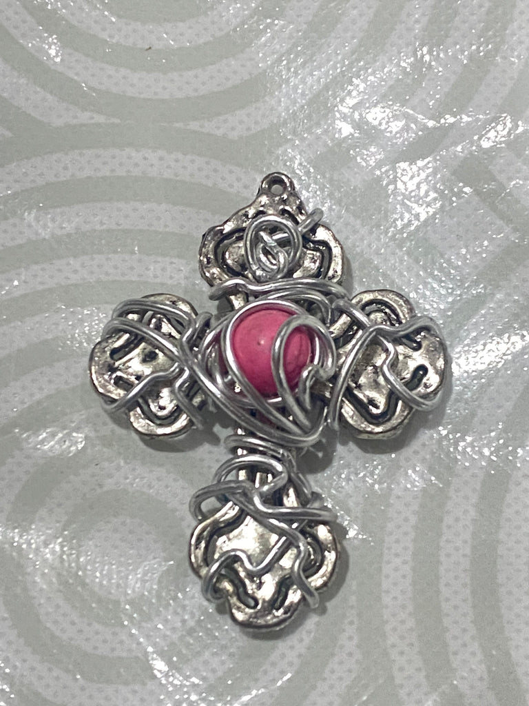 Wire Wrapped Cross Pendants